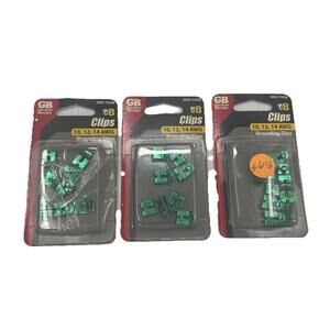 Lot Of 3 Gardner Bender Wire Grounding Clips 10, 12, 14 AWG 8 Pack Each {7}
